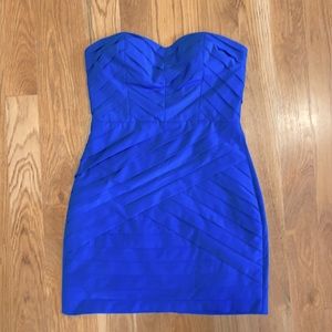 Aqua blue strapless dress size M